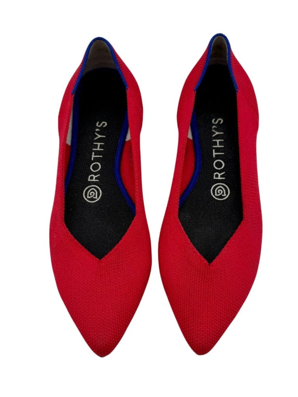 Rothy's The Point Red flats - size 7